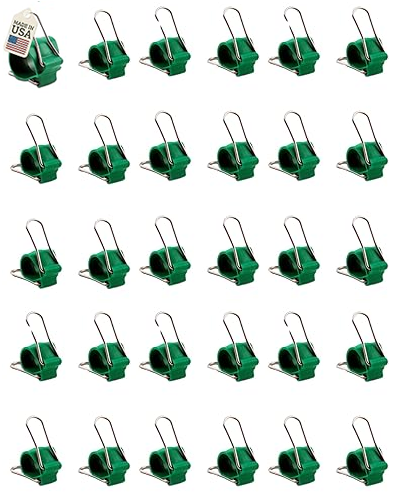 1. Gadgetklip Cord & Garden Clips: Re-Usable, Simple to Use, Electric Cord & Plant Accessory for Indoor/Outdoor Use with Plants, Garden Tools, Hoops, Trellis and Plant Cages: SMALL GREEN or WHITE